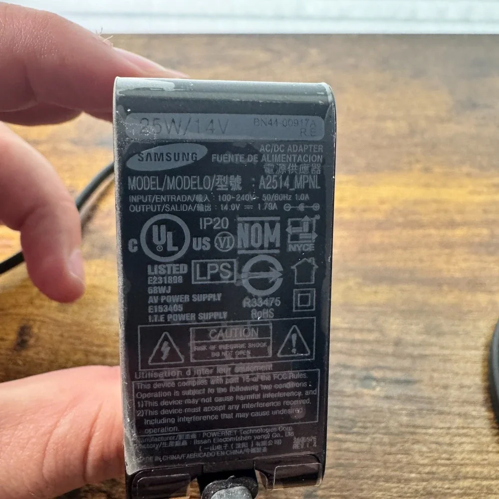 Samsung A2514_MPNL Genuine Samsung Monitor TV AC/DC Adapter Power Supply